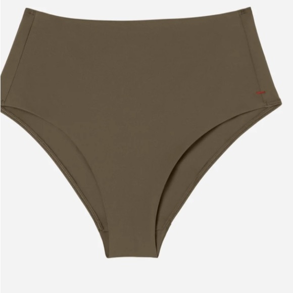 Everlane Swim Hipster High Rise Bottom Beech Green Large (10-12) NWT Quick Dry - Picture 5 of 9